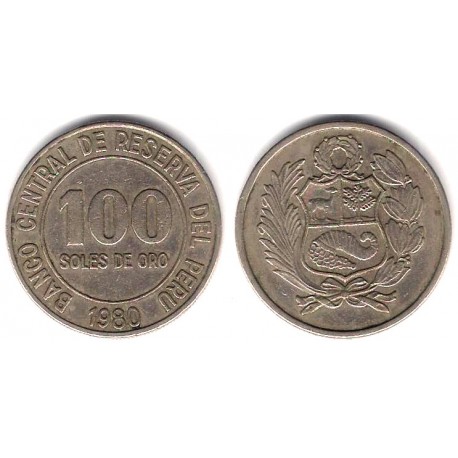 (283) Perú. 1980. 100 Soles de Oro (MBC)