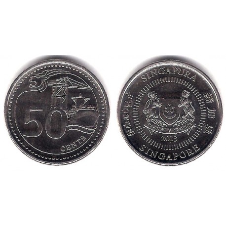 (348) Singapur. 2013. 50 Cents (SC)