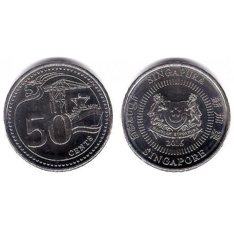 (348) Singapur. 2016. 50 Cents (SC)