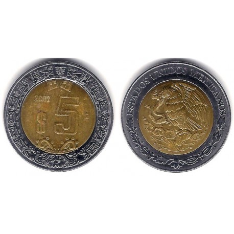 (605) Estados Unidos Mexicanos. 2007. 5 Pesos (MBC-)