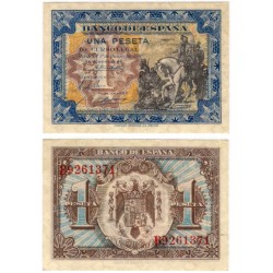 Estado Español. 1940. 1 Peseta (SC) Serie B