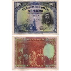 España. 1928. 1000 Pesetas (EBC) Sin Serie