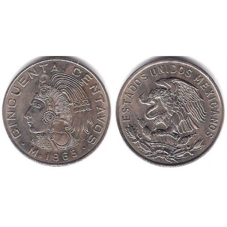 (451) Estados Unidos Mexicanos. 1965. 50 Centavos (MBC+)