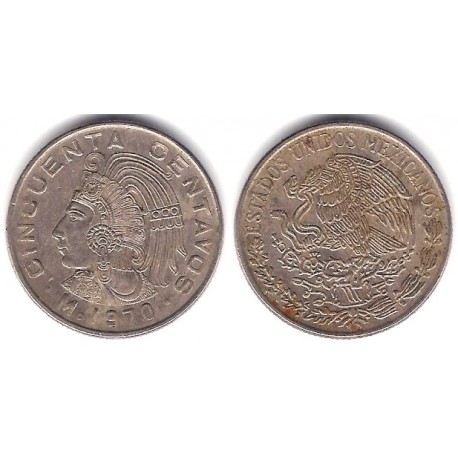 (452) Estados Unidos Mexicanos. 1970. 50 Centavos (MBC)