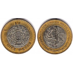 (616) Estados Unidos Mexicanos. 1998. 10 Pesos (MBC-)