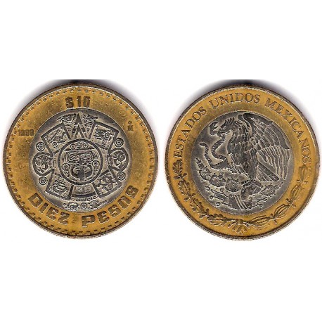 (616) Estados Unidos Mexicanos. 1998. 10 Pesos (MBC-)