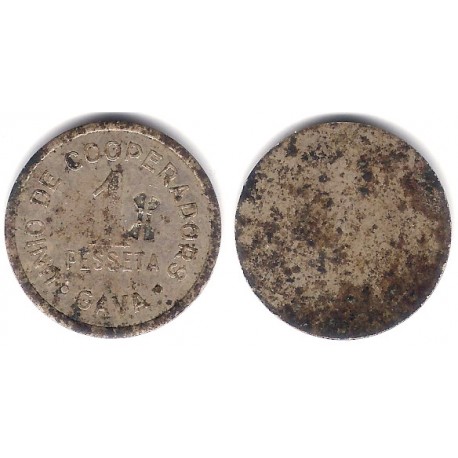 Unió de Cooperadors. Gavà. 1 Peseta (BC)