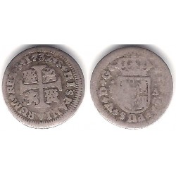 Felipe V. 1732. ½ Real (BC-/BC) (Plata) Ceca de Sevilla PA