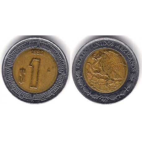 (603) Estados Unidos Mexicanos. 1996. 1 Peso (MBC-)