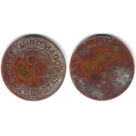 Juan Miró Bagó. 2 Pesetas (BC)