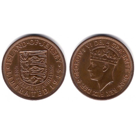 (19) Jersey. 1945. 1/12 Shilling (SC)