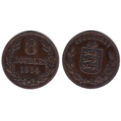 (14) Guernsey. 1914. 8 Doubles (MBC+)