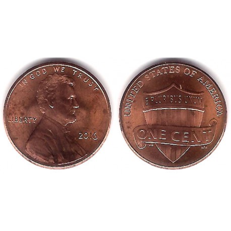 (468) Estados Unidos de América. 2016. 1 Cent (MBC)