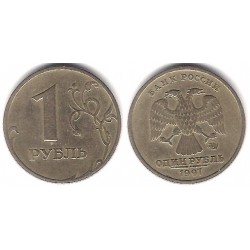 (Y604) Rusia. 1997. 1 Rouble (MBC)