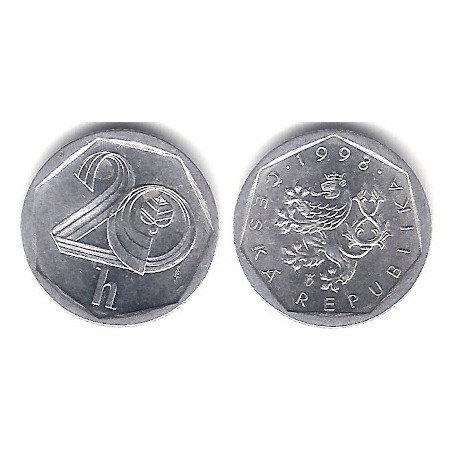 (2.3) República Checa. 1998. 20 Haleru (SC)