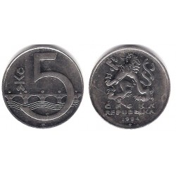 (8) República Checa. 1994. 5 Korun (MBC)