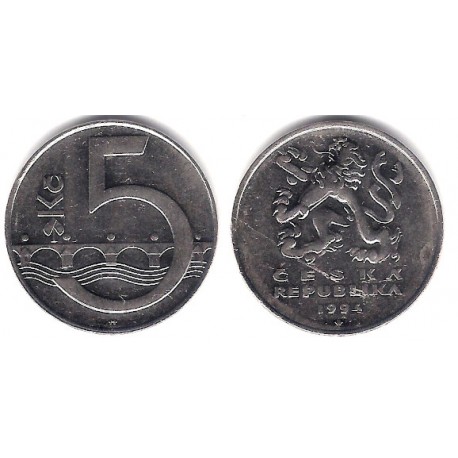 (8) República Checa. 1994. 5 Korun (MBC)