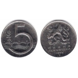 (8) República Checa. 1996. 5 Korun (MBC)