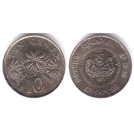 (51) Singapur. 1985. 10 Cents (MBC)