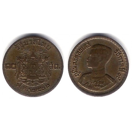(Y79) Tailandia. 1957(2500). 10 Satang (MBC-)