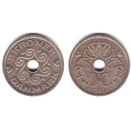 (874.1) Dinamarca. 1993. 2 Kroner (MBC)