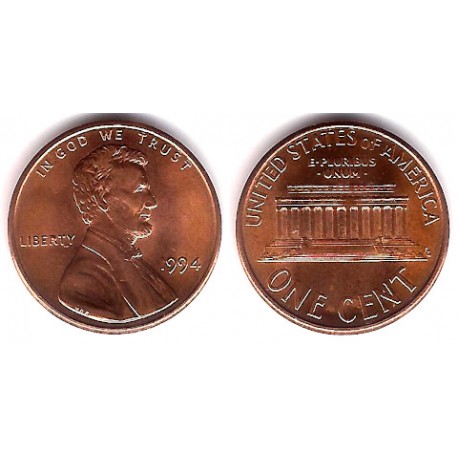 (201) Estados Unidos de América. 1994. 1 Cent (SC)
