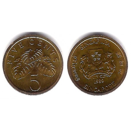 (50a) Singapur. 1989. 5 Cents (Proof)