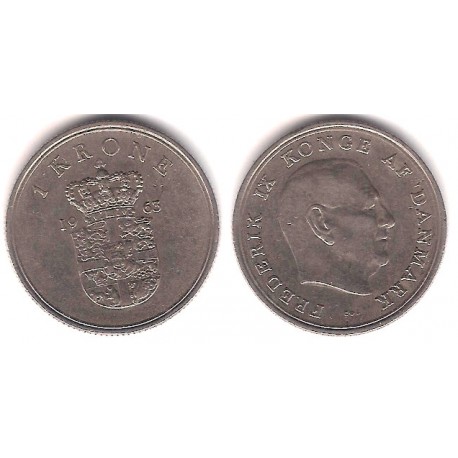 (851.1) Dinamarca. 1963. 1 Krone (MBC)