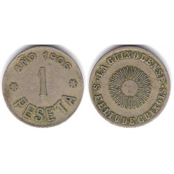 La Guixolense. Sant Feliu de Guixols. 1906. 1 Peseta (MBC-)