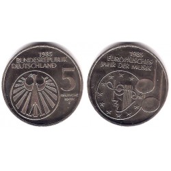 (162) Alemania. 1985(F). 5 Mark (SC)