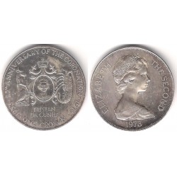 (2a) Tristán de Acuña. 1978. 1 Crown (EBC+) (Plata)