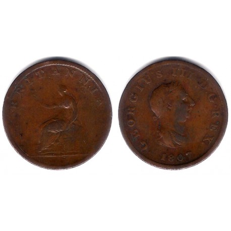 (662) Gran Bretaña. 1807. Half Penny (BC)