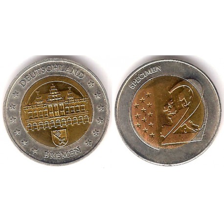 Alemania. Sin Fecha. 2 Euro (SC) Prueba