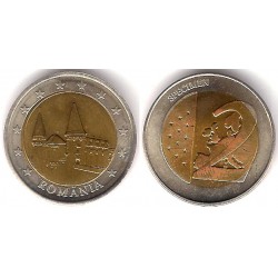 Rumania. Sin Fecha. 2 Euro (SC) Prueba