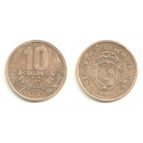 (228) Costa Rica. 1995. 10 Colones (EBC)