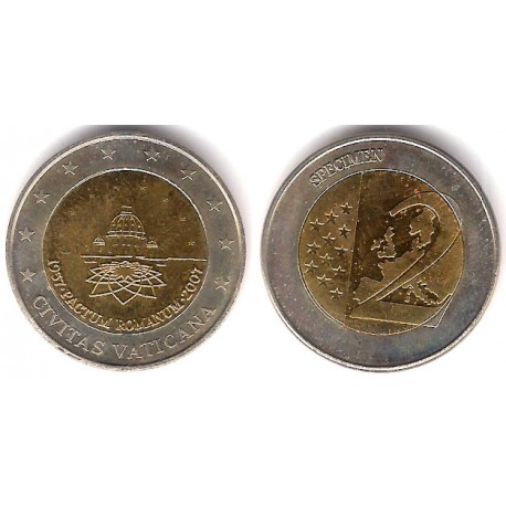 Ciudad del Vaticano. 2007. 2 Euro (SC) Prueba