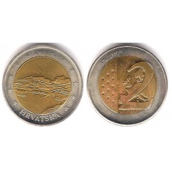 Croacia. Sin Fecha. 2 Euro (SC) Prueba