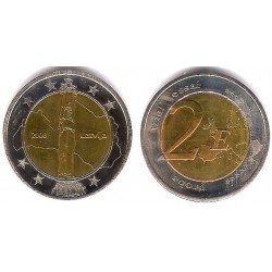 Letonia. 2008. 2 Euro (SC) Prueba
