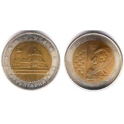 Bulgaria. Sin Fecha. 2 Euro (SC) Prueba