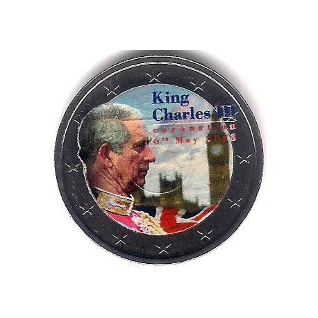 Europa. Sin Fecha. 2 Euro (SC) King Charles III Coronation