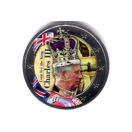 Europa. Sin Fecha. 2 Euro (SC) King Charles III Coronation