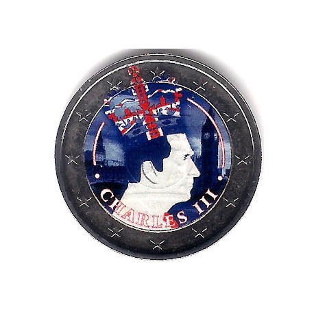 Europa. Sin Fecha. 2 Euro (SC) King Charles III Coronation