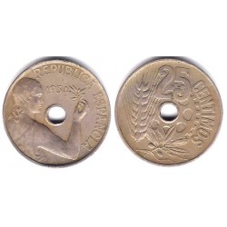 España (II República). 1934. 25 Céntimos (MBC-)