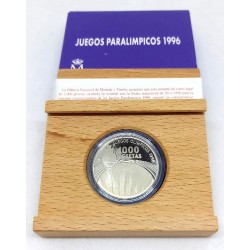 España. 1995. 1000 Pesetas (Proof) (Plata) Juegos Paralímpicos 1996