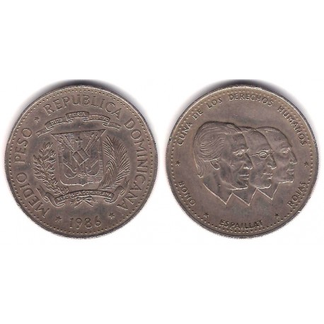 (62.2) República Dominicana. 1968. ½ Peso (MBC)