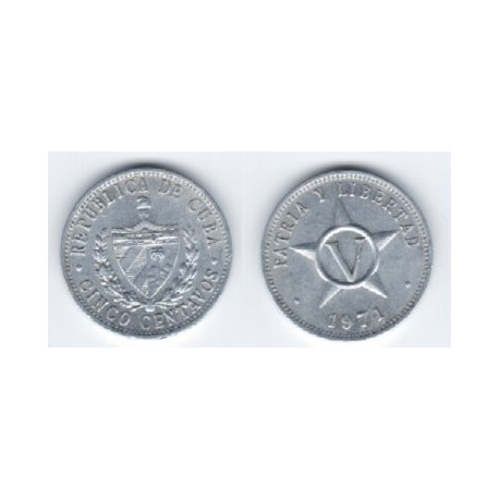 (34) Cuba. 1971. 5 Centavos (MBC)