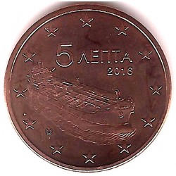 Grecia. 2016. 5 Céntimos (SC)