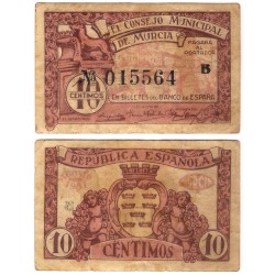 Murcia. 1937. 10 Céntimos (BC)