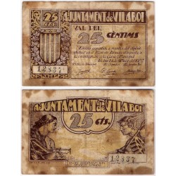 Vilaboi. 1937. 25 Céntimos (BC) Manchas