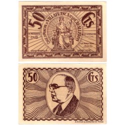 Villafranca de los Caballeros. 1937. 50 Céntimos (SC-)